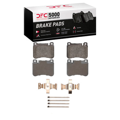 DFC 05-11 Mercedes-Benz C320 Front 5000 Advanced Low Metallic Brake Pads and Hardware Kit