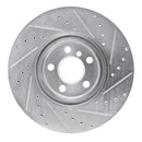 R1 15-25 BMW 228I Gran Coupe Front Left Drilled & Slotted Silver Brake Rotor