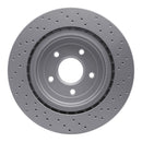 DFC 06-13 Chevrolet Corvette Rear Drilled GeoSPEC Coated Rotor