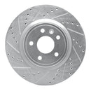 R1 11-19 Ford Flex Front Drilled & Slotted Silver Brake Rotor Set