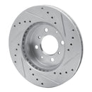 R1 88-91 Honda Accord Front & Rear Drilled & Slotted Silver Brake Rotor Set