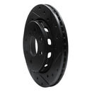 R1 94-00 Kia Spectra Front Right Drilled & Slotted Black Brake Rotor