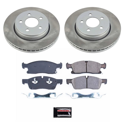 Power Stop 11-20 Dodge Durango Front and Rear Semi-Coated Rotor Kit
