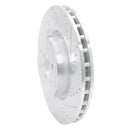 R1 03-17 Dodge Viper Front Right Drilled & Slotted Silver Brake Rotor