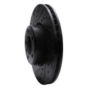 R1 12-20 BMW 340i xDrive Front & Rear Drilled & Slotted Black Brake Rotor Set
