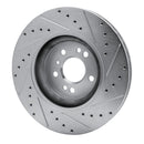R1 06-12 Mercedes-Benz ML320 Front Drilled & Slotted Silver Brake Rotor Set