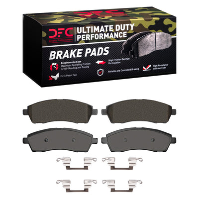DFC 99-05 Ford F-350 Super Duty Front & Rear Drill/Slot Geoperf Rotor UD Performance Pads w/Hardware