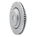 R1 07-23 Lexus Ls500 Right Front Drilled & Slotted Geo-Carbon Rotor