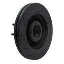 R1 11-25 Ford F-350 Super Duty 2WD Front Right Drilled & Slotted Black Brake Rotor