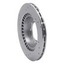 R1 83-89 Chrysler Conquest Rear Right Drilled & Slotted Silver Brake Rotor