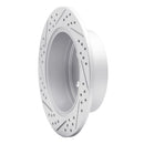 R1 12-18 Lexus Es300H Rear Right Drilled & Slotted Geo-Carbon Rotor