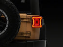 Raxiom 07-18 Jeep Wrangler JK Axial Series JL Style LED Tail Lights- Black Housing- Red Lens