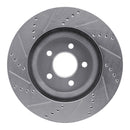 R1 94-04 Ford Mustang Front & Rear Drilled & Slotted Silver Brake Rotor Set