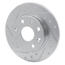 R1 90-93 Mazda Miata Rear Left Drilled & Slotted Silver Brake Rotor