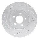R1 95-06 Chrysler Cirrus Front Right Drilled & Slotted Silver Brake Rotor