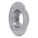 R1 74-16 Land Rover Defender (Mexico) Rear Right Drilled & Slotted Silver Brake Rotor