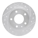R1 93-03 Ford Probe Front & Rear Drilled & Slotted Silver Brake Rotor Set