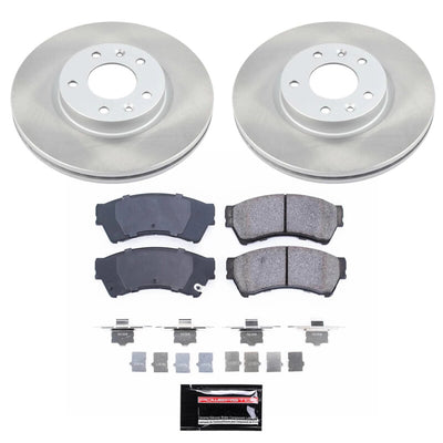 Power Stop 06-12 Ford Fusion Front and Rear Semi-Coated Rotor Kit