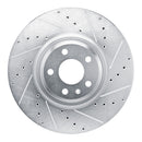 R1 18-25 Audi Q5 PHEV Front Drill & Slot Silver Rotors