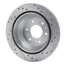 R1 02-09 Buick Rainier Front & Rear Drilled & Slotted Silver Brake Rotor Set