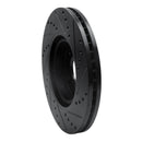 R1 12-16 Kia Sportage (USA/Canada) Front Left Drilled & Slotted Black Brake Rotor