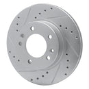 R1 86-91 Mazda RX-7 Front & Rear Drilled & Slotted Silver Brake Rotor Set