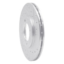R1 81-82 Toyota Cressida Front Right Drilled & Slotted Silver Brake Rotor