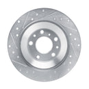 R1 16-25 Mazda CX-5 Front & Rear Drilled & Slotted Silver Brake Rotor Set