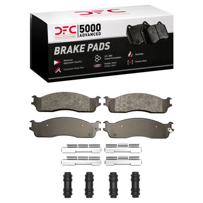 DFC 03-08 Dodge Ram 4000 (Mexico) Front 5000 Advanced Semi Metallic Brake Pads and Hardware Kit