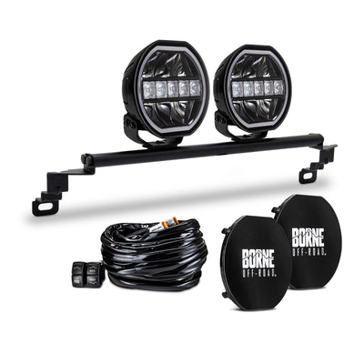 Borne Off-Road 2021+ Ford Bronco Direct Fit Lights - Standard Bumper - 2in x 7in Round