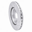 R1 08-15 Mitsubishi Lancer Front & Rear Drilled & Slotted Silver Brake Rotor Set