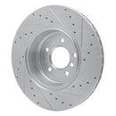 R1 04-10 BMW 535i Front & Rear Drilled & Slotted Silver Brake Rotor Set