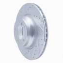 R1 06-12 BMW 330XI Front Left Drilled & Slotted Silver Brake Rotor