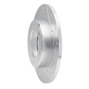 R1 79-80 Toyota Pickup Front Right Drilled & Slotted Silver Brake Rotor