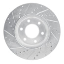 R1 06-09 Chevrolet TrailBlazer Front & Rear Drilled & Slotted Silver Brake Rotor Set