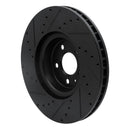 R1 18-25 Audi S4 Front & Rear Drilled & Slotted Black Brake Rotor Set