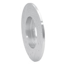 R1 05-16 Smart Fortwo Front Right Drilled & Slotted Silver Brake Rotor