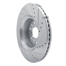 R1 21-25 Jeep Grand Wagoneer Front & Rear Drilled & Slotted Silver Brake Rotor Set