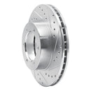 R1 91-98 Toyota 4Runner Front Right Drilled & Slotted Silver Brake Rotor