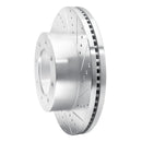 R1 12-22 Ford F-350 Super Duty Front & Rear Drilled & Slotted Silver Brake Rotor Set