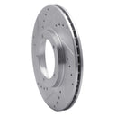 R1 1967-1988 Porsche 924 Front Drill & Slot Silver Rotors