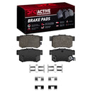 DFC 05-22 Acura ILX Rear Drilled & Slotted Geoperformance Rotors & Active Perf Pads w/Hardware