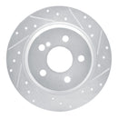 R1 03-16 Mercedes-Benz E250 Rear Drilled & Slotted Silver Brake Rotor Set