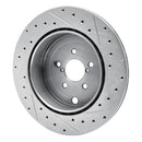 R1 17-25 Subaru BRZ Front & Rear Drilled & Slotted Silver Brake Rotor Set