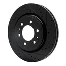 R1 18-21 Ford F-150 Front & Rear Drilled & Slotted Black Brake Rotor Set