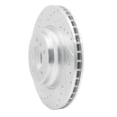R1 07-15 BMW 335d Front Drilled & Slotted Silver Brake Rotor Set