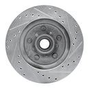 R1 77-95 Buick LeSabre Front Drilled & Slotted Silver Brake Rotor Set