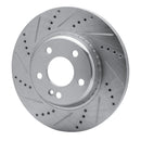 R1 15-23 Mercedes-Benz C400 Front & Rear Drilled & Slotted Silver Brake Rotor Set