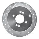R1 06-12 Dodge Attitude (Mexico) Rear Left Drilled & Slotted Silver Brake Rotor