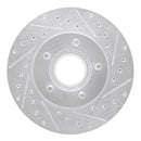 R1 95-97 Ford Ranger (USA/Canada) Front Right Drilled & Slotted Silver Brake Rotor